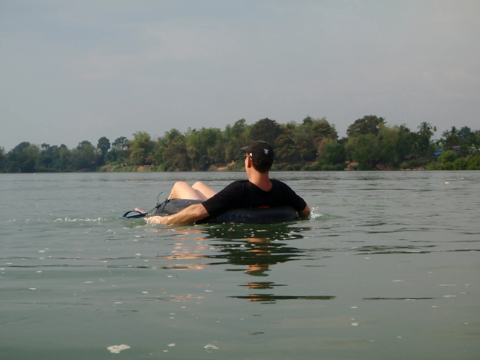 Tubing auf dem Mekong